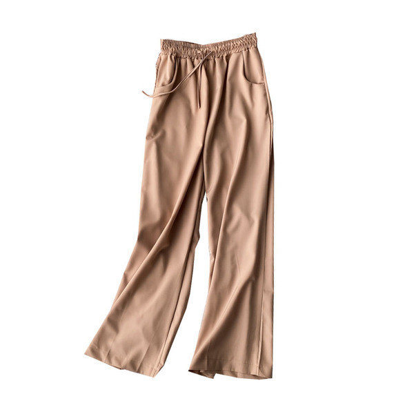 Moodsad naiste püksid elastse vöökoha ja lipsudega