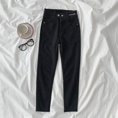 Uus mudel nööpide ja taskutega naiste teksapüksid