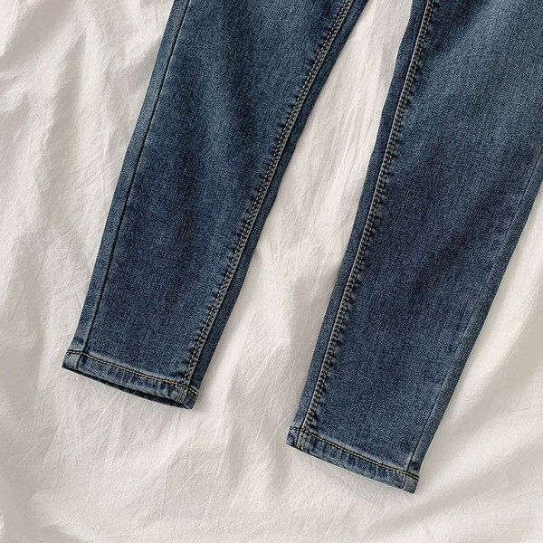 Uus mudel nööpide ja taskutega naiste teksapüksid