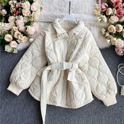 Uus mudel naiste talvejope vöö ja taskutega