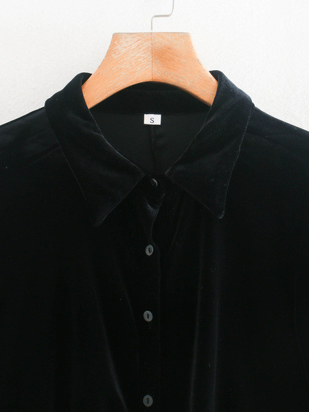 Дамско кадифено боди с копчета