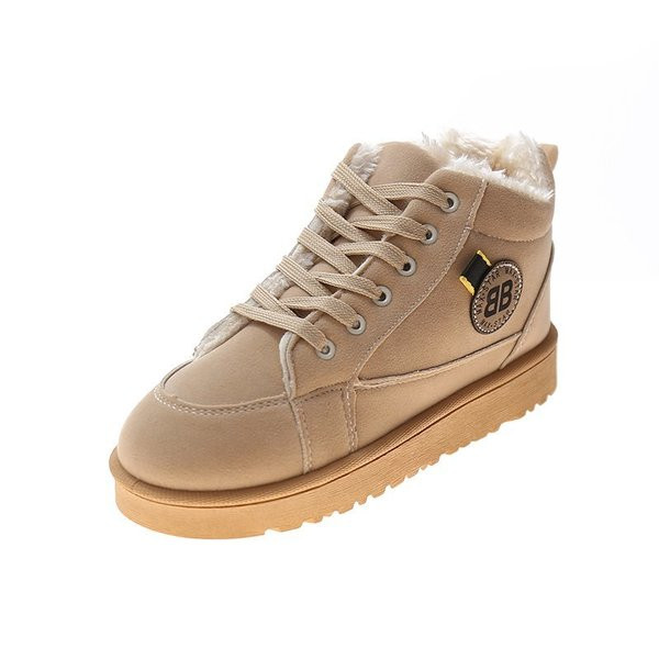 Κομψά γυναικεία αθλητικά παπούτσια με ζεστή φόδρα και κορδόνια