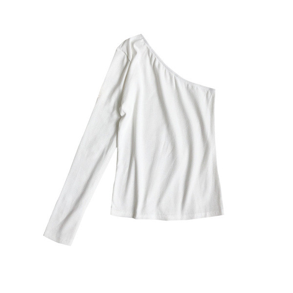 Naiste vabaaja pluus ühe varrukaga