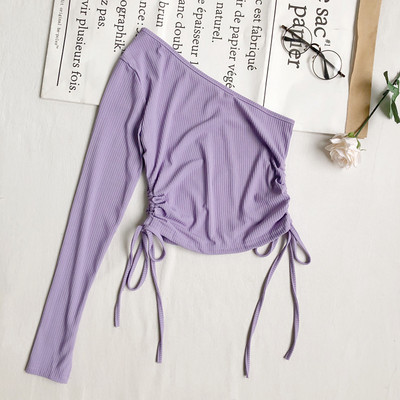 Novi model ženske bluze sa vezicama i jednim rukavom