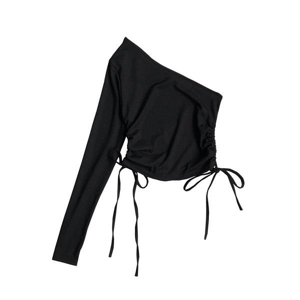 Novi model ženske bluze sa vezicama i jednim rukavom