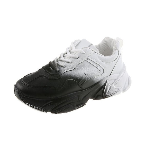 Kolmes värvitoonis paelte ja kõrge tallaga naiste tossud