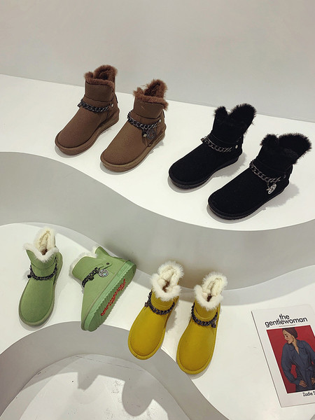 Šarene ženske čizme s metalnim lancem i dodatkom