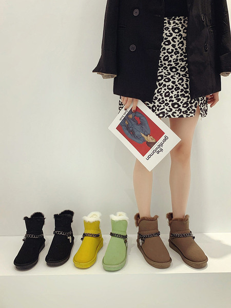 Šarene ženske čizme s metalnim lancem i dodatkom