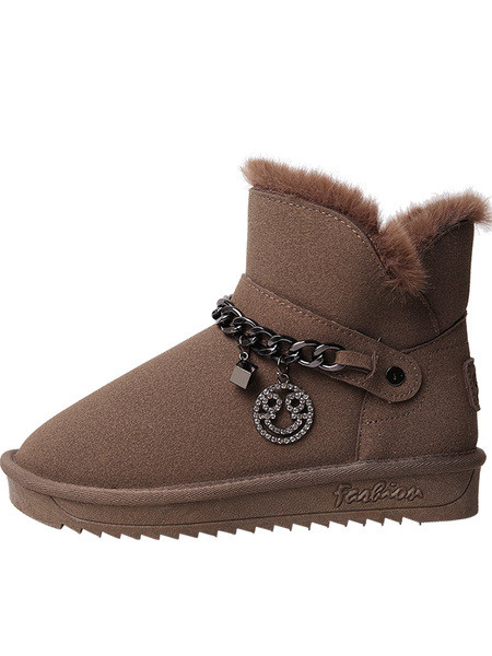 Šarene ženske čizme s metalnim lancem i dodatkom