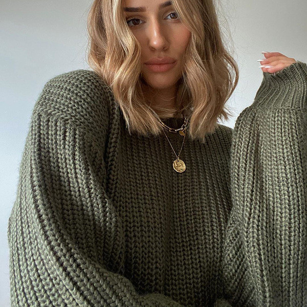 Pulover de toamnă modern cu spate tăiat