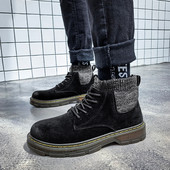 Ökoseemisnahast moodsad paeltega meeste saapad