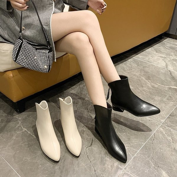 Γυναικείες μπότες casual μπότες από οικολογικό δέρμα