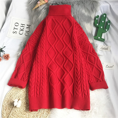 Vabaaja naiste kootud kampsun – lai kõrge kraega mudel