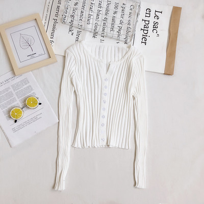 Γυναικεία ζακέτα ρετρό στυλ με λαιμόκοψη και κουμπιά