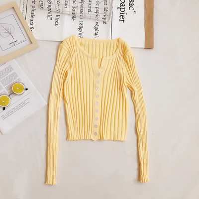 Γυναικεία ζακέτα ρετρό στυλ με λαιμόκοψη και κουμπιά