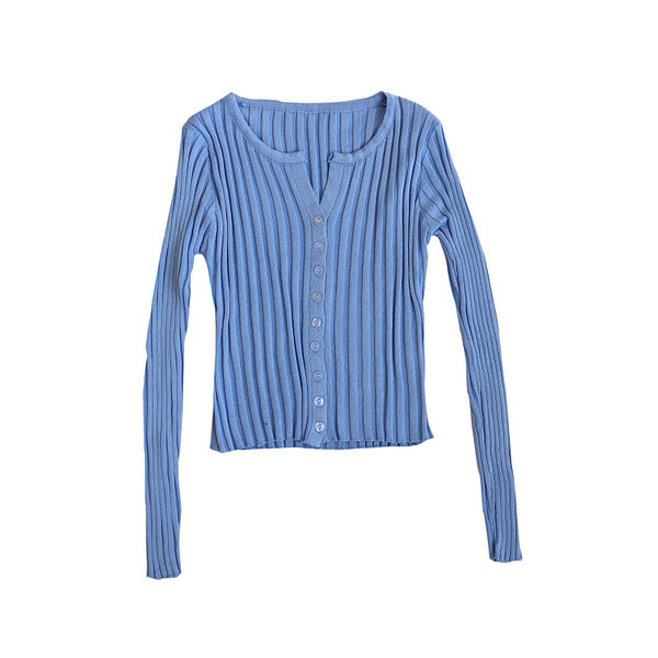 Γυναικεία ζακέτα ρετρό στυλ με λαιμόκοψη και κουμπιά