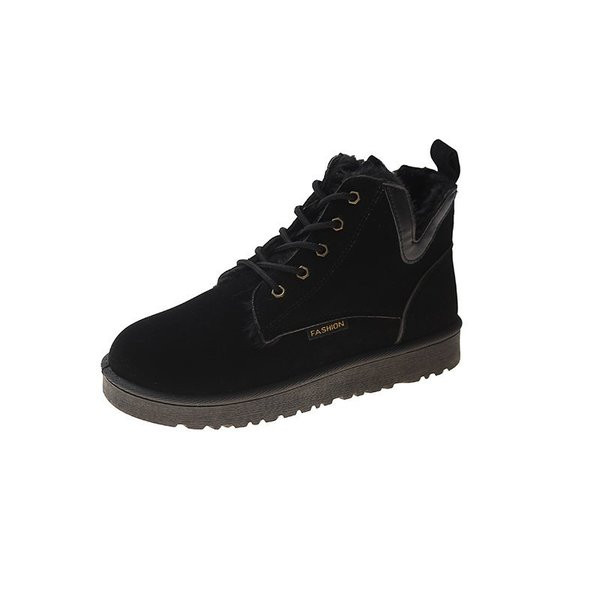 Ženske casual zimske čizme s toplom postavom i vezicama