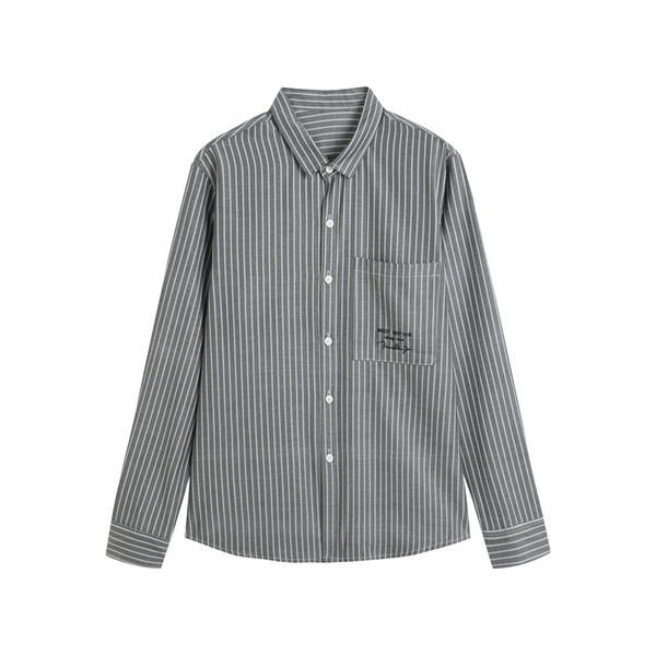 Meeste triibuline pikkade varrukate ja nööpidega särk