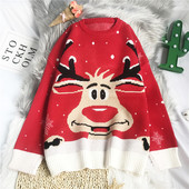 Uus mudel ovaalse dekoltee ja pikkade varrukatega jõulukampsun