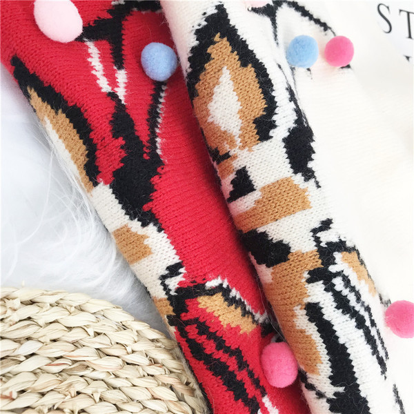 Pulover de Crăciun de damă modern, cu decolteu rotund