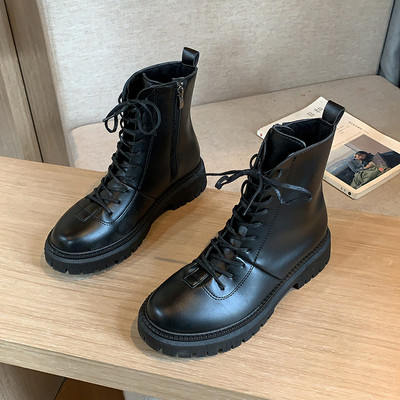 Naiste vabaaja saapad ökonahast paelte ja kareda tallaga