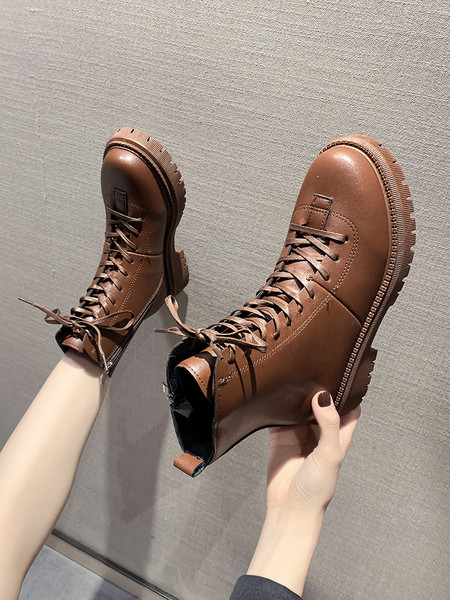 Naiste vabaaja saapad ökonahast paelte ja kareda tallaga