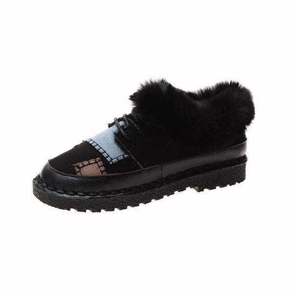 Kolmes värvitoonis sule ja lameda tallaga naiste saapad