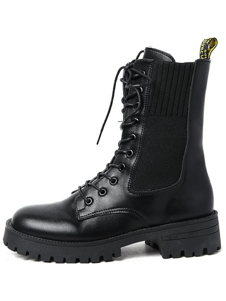 Öko-nahast ja tekstiilist valmistatud vabaaja naiste saapad