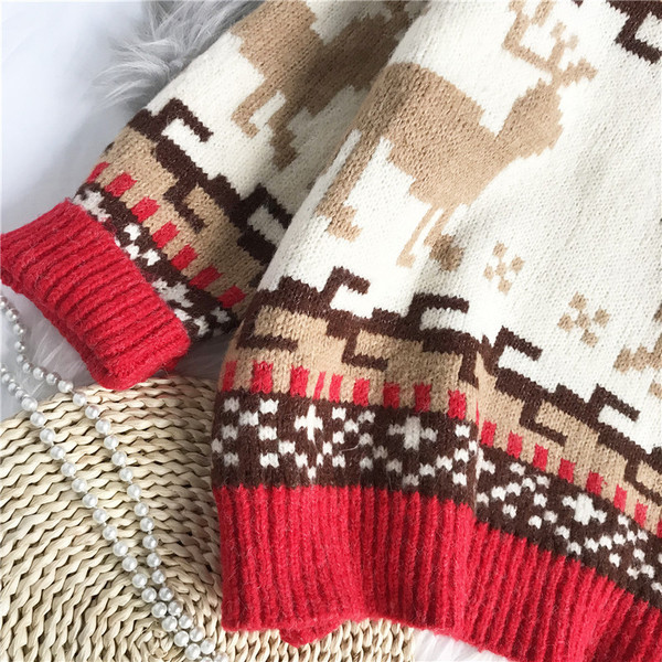 Lai kõrge kraega naiste kootud kampsun mudel