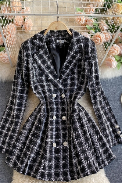 Γυναικείο παλτό καρό 
