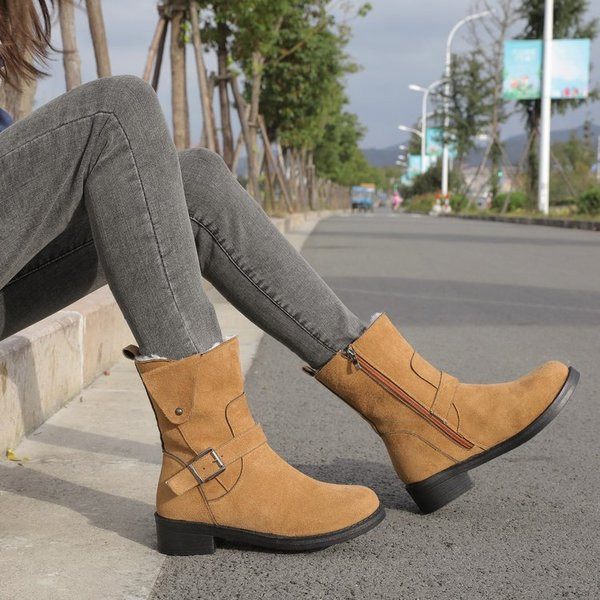 Naujas rudens-žiemos batų modelis iš eko zomšos ir šilto pamušalo