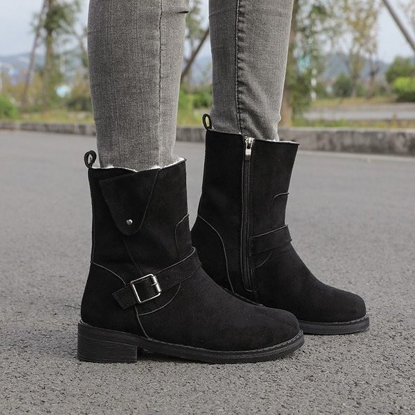 Naujas rudens-žiemos batų modelis iš eko zomšos ir šilto pamušalo