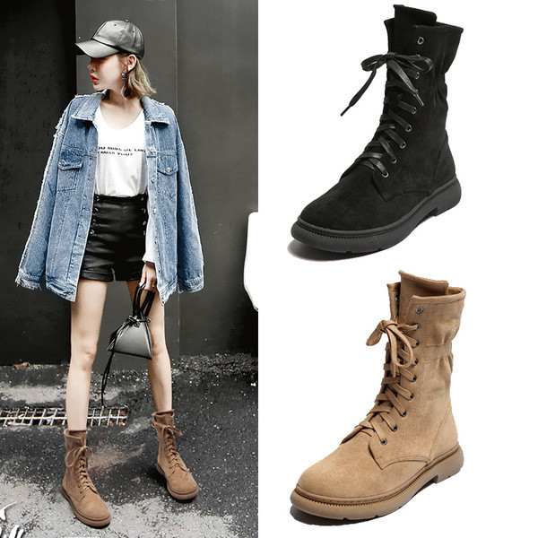 Rudens-žiemos batai iš ekologiškos zomšos su šiltu pamušalu