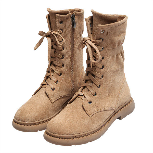 Rudens-žiemos batai iš ekologiškos zomšos su šiltu pamušalu