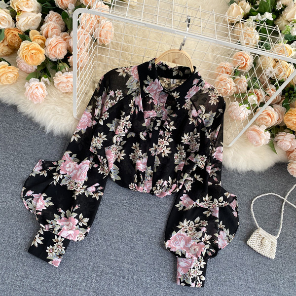 Moodne lokkide ja klassikalise kraega naiste särk