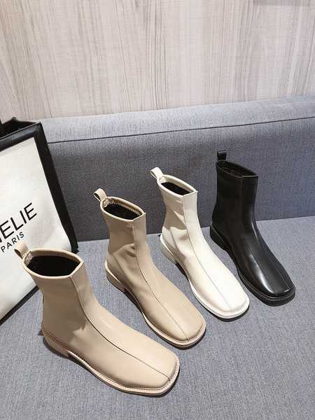 Moteriški trijų spalvų odiniai batai lygiais padais