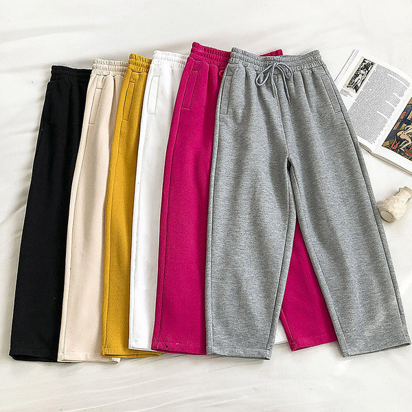 Laisvalaikio moteriškos kelnės su tamprėmis ir kišenėmis