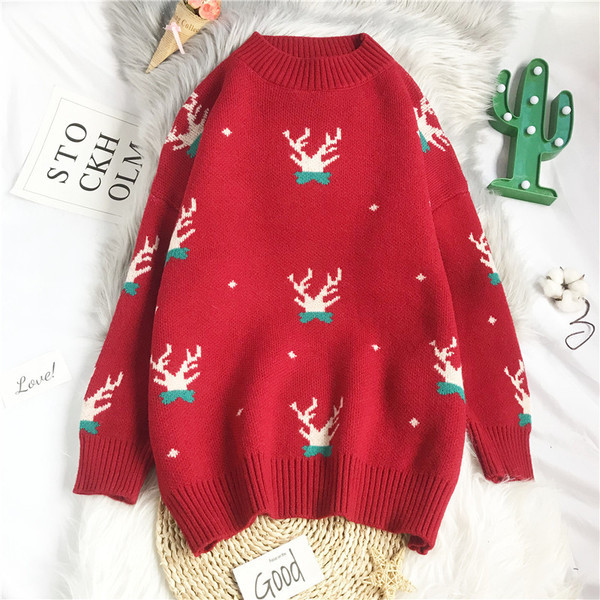 Naiste madala polo kraega kootud kampsun - lai mudel