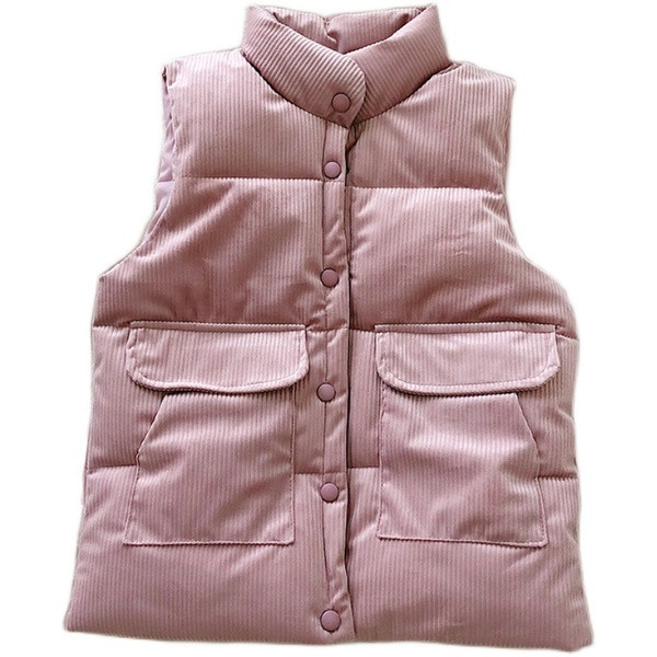 Kõrge krae ja nööpidega vabaaja naistevest