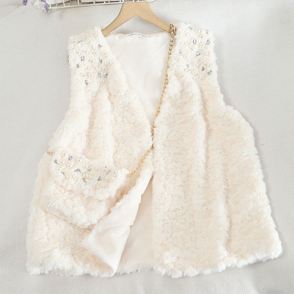 Uus mudel pärlitega naiste sulevest