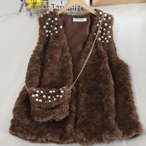 Uus mudel pärlitega naiste sulevest