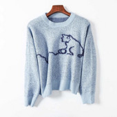 Πουλόβερ για γυναίκες με οβάλ λαιμόκοψη