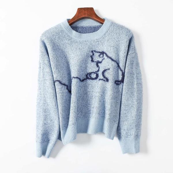 Πουλόβερ για γυναίκες με οβάλ λαιμόκοψη