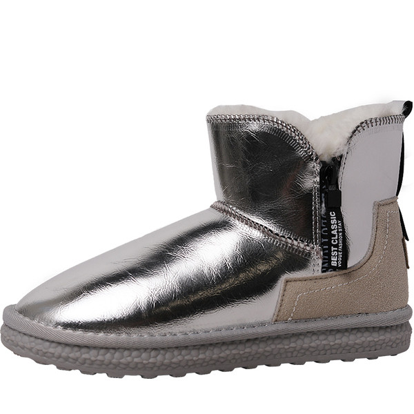 Moteriški lakuotos odos batai su minkštu pamušalu ir užtrauktuku