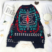 Naiste pikkade varrukatega kampsun - lai mudel