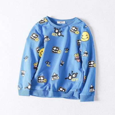 Naujo modelio vaikiška palaidinė berniukams su spalvotomis aplikacijomis