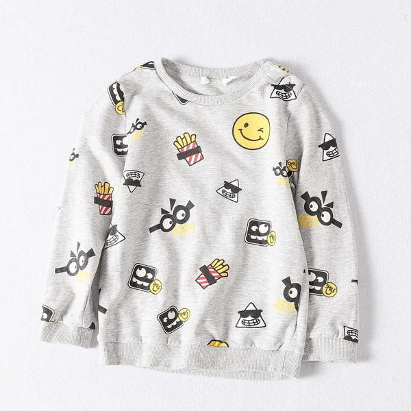 Naujo modelio vaikiška palaidinė berniukams su spalvotomis aplikacijomis