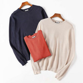 Ανδρικό φθινοπωρινό  πουλόβερ με στρογγυλό λαιμόκοψη μοντέλο