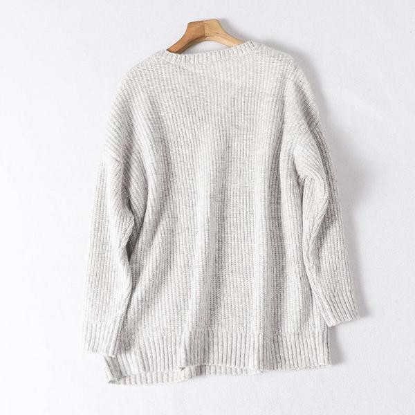 Lai V-kaelusega kampsun naistele