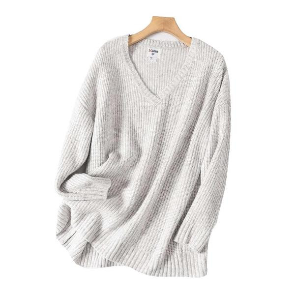 Lai V-kaelusega kampsun naistele